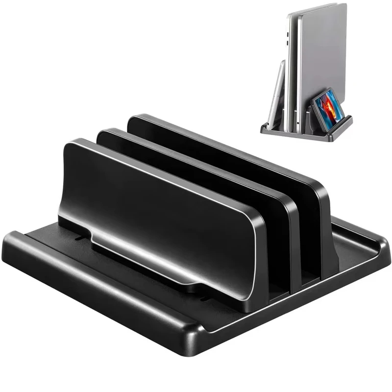 Vertical Laptop Stand - ขาตั้งแล็ปท็อปแนวตั้ง 4 in 1 ปรับความกว้างได้ ประหยัดพื้นที่