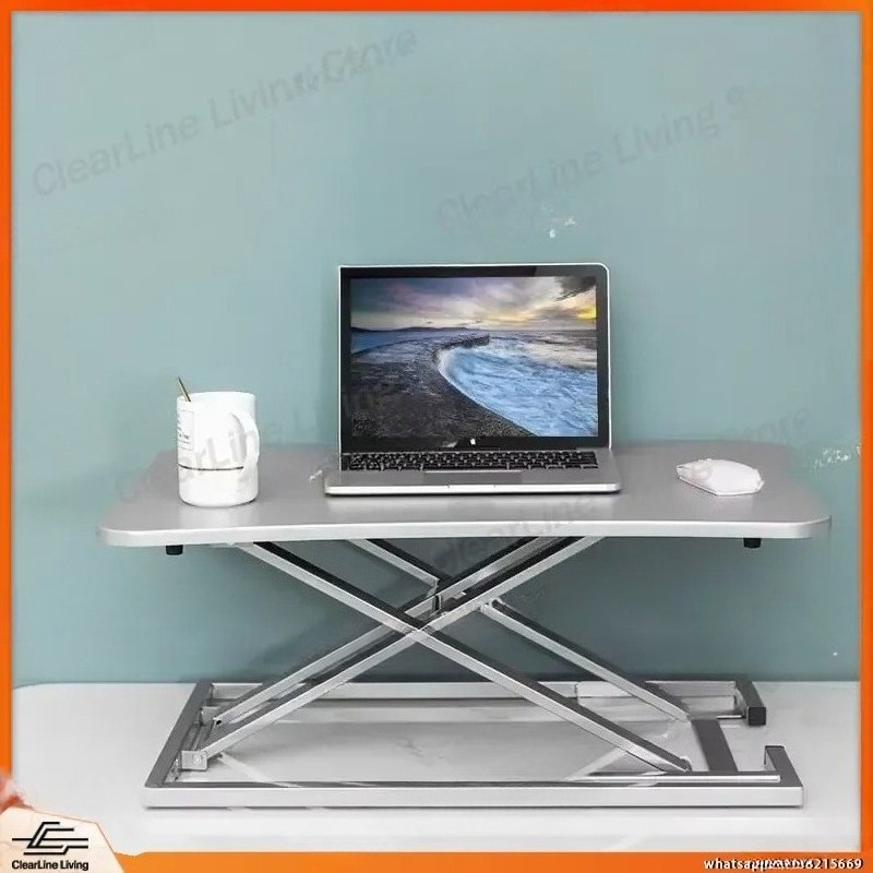 Vertical Laptop Stand - โต๊ะทำงานปรับระดับได้ โต๊ะปรับความสูงด้วยไฟฟ้า สำหรับโฮมออฟฟิศ สถานีทำงานแล็ปท็อป พับเก็บได้ ยกขึ้นลงได้