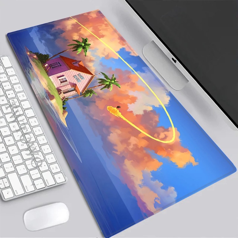 Desk Setup Essentials - Goku Dragons Mousepads HD การพิมพ์คอมพิวเตอร์เกมล็อคขอบลื่น Mousepad