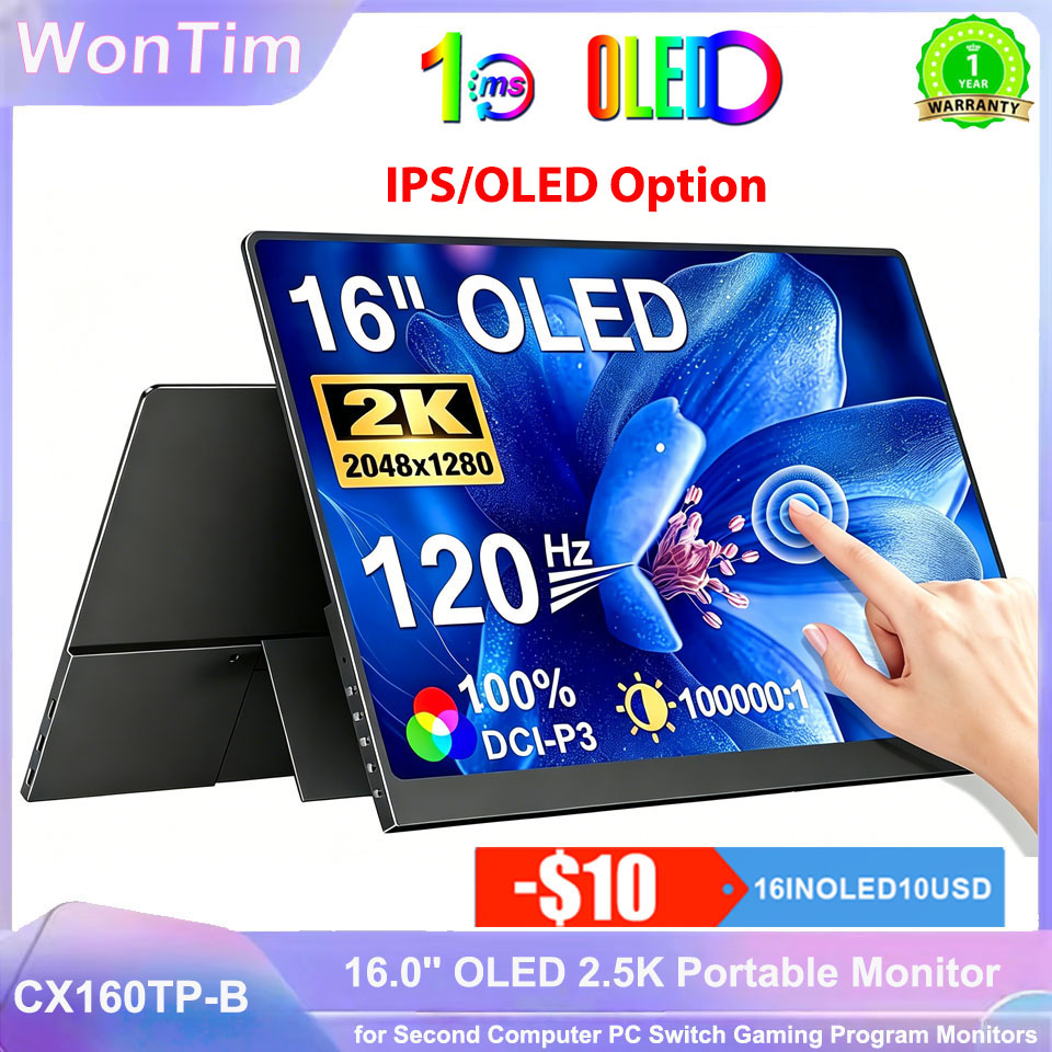 Vertical Laptop Stand - จอภาพพกพา ขนาด 16.0 นิ้ว 2K OLED