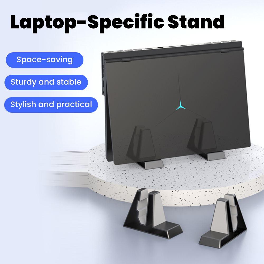 Vertical Laptop Stand - ขาตั้งแล็ปท็อปแนวตั้งสำหรับโน้ตบุ๊คสำนักงาน ขาตั้งแท็บเล็ตอเนกประสงค์ประหยัดพื้นที่สำหรับขาตั้งโทรศัพท์ไอแพด แมคบุค เซอร์เฟซ