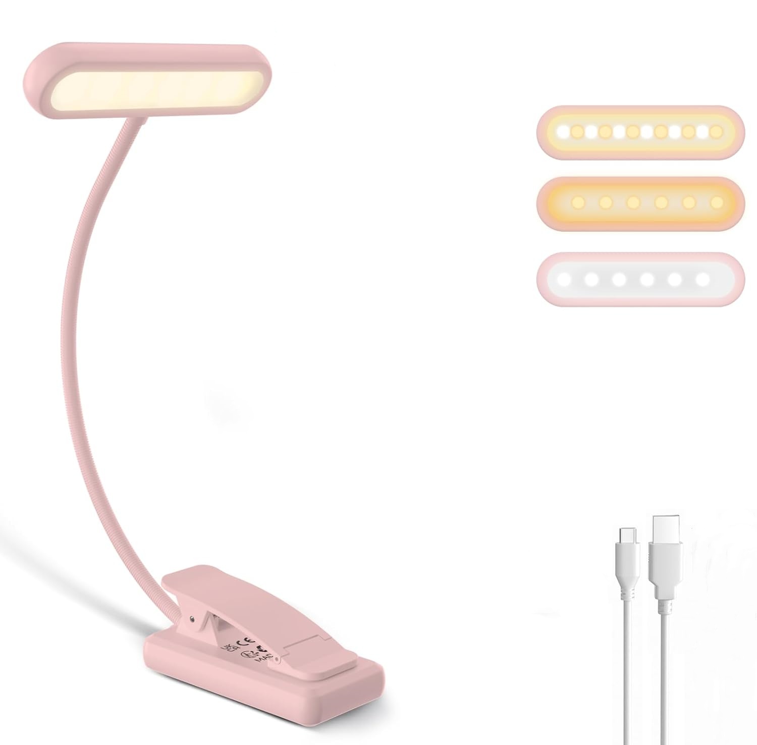 โคมไฟอ่านหนังสือแบบหนีบ สีดำ/ข - Desk Setup Lamp บทวิจารณ์และราคา