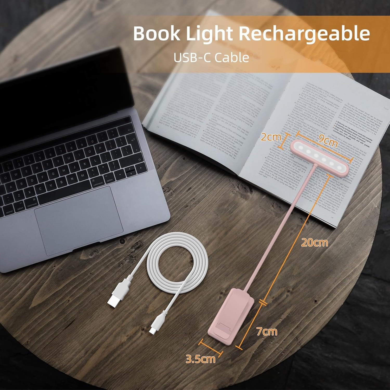 โคมไฟอ่านหนังสือแบบหนีบ สีดำ/ข - Desk Setup Lamp บทวิจารณ์และราคา
