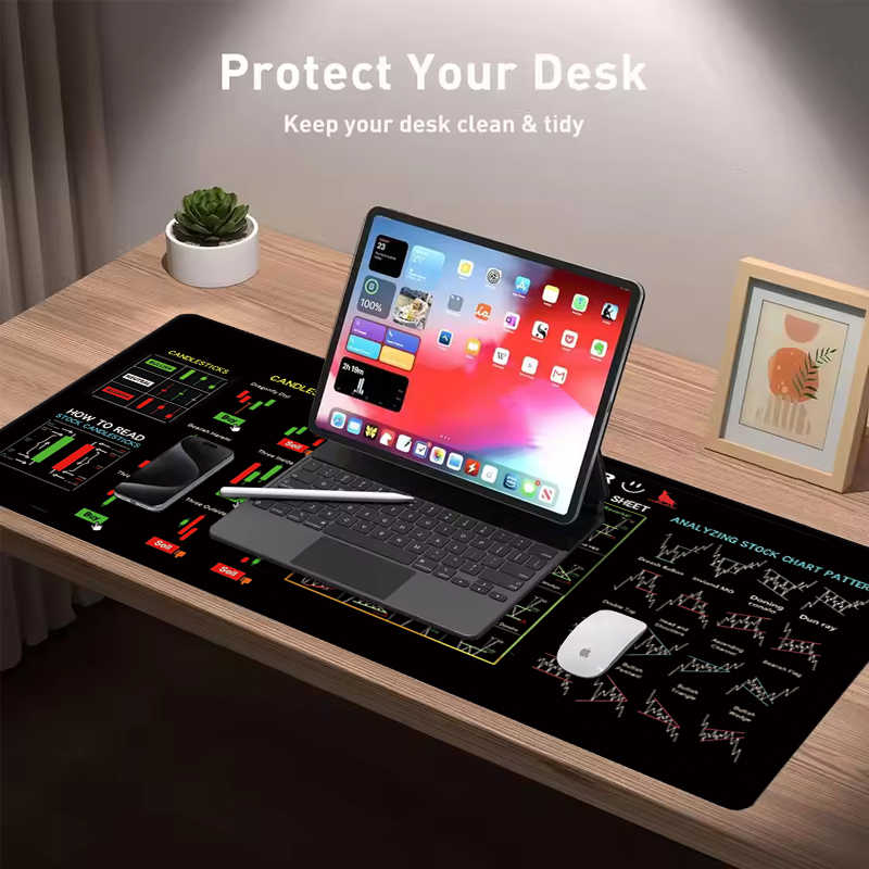 แผ่นรองเมาส์หนังลายเทียนหอมขนา - Desk Setup Cozy บทวิจารณ์และราคา