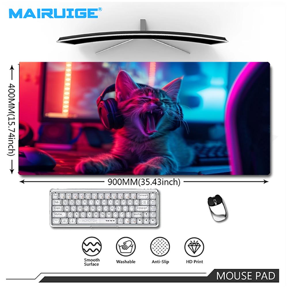 แผ่นรองเมาส์เกมมิ่งลายหูฟังไซเ - Desk Setup Headphones บทวิจารณ์และราคา