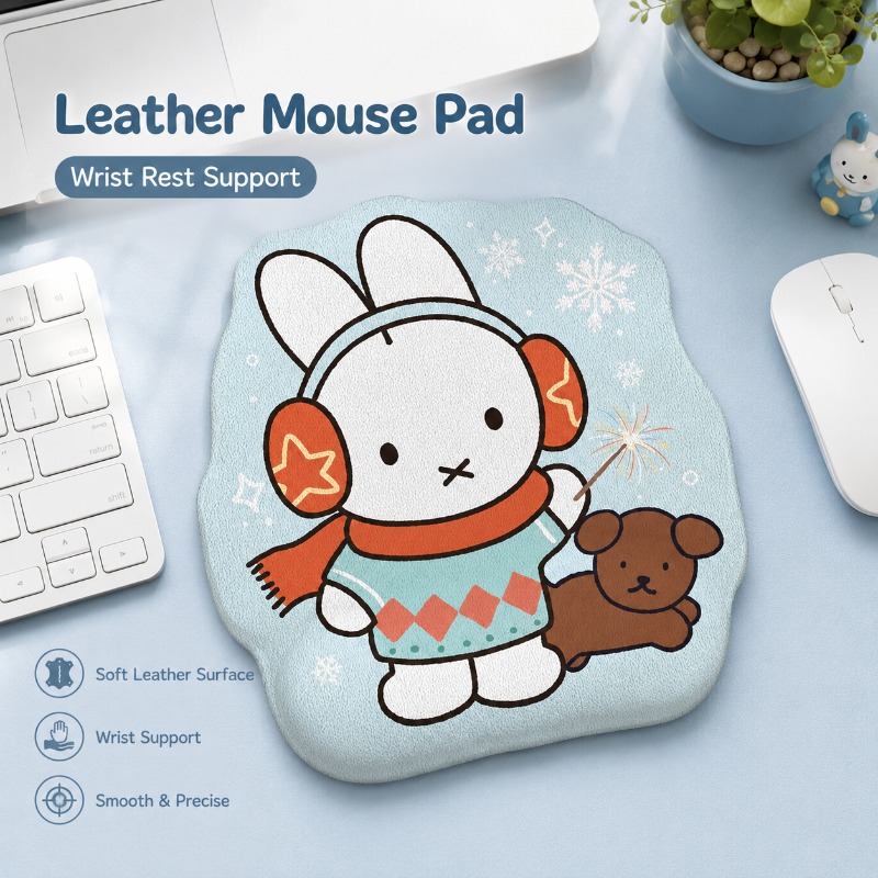 แผ่นรองเมาส์หนังลายมิฟฟี่พร้อม - Desk Setup Accessories บทวิจารณ์และราคา
