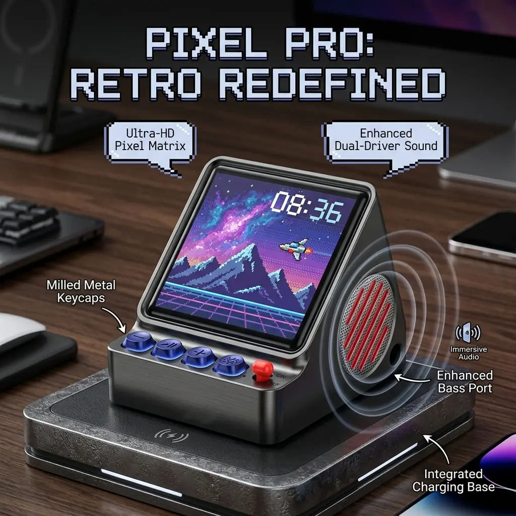 ลำโพงพกพาพร้อมหน้าจอ LED แบบโป - Desk Setup With Speakers บทวิจารณ์และราคา