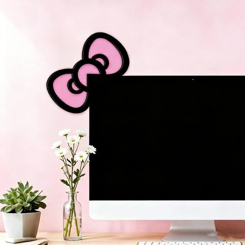 โบว์ไม้ตกแต่งหน้าจอ 1/2 ชิ้น น - Desk Setup Accessories บทวิจารณ์และราคา