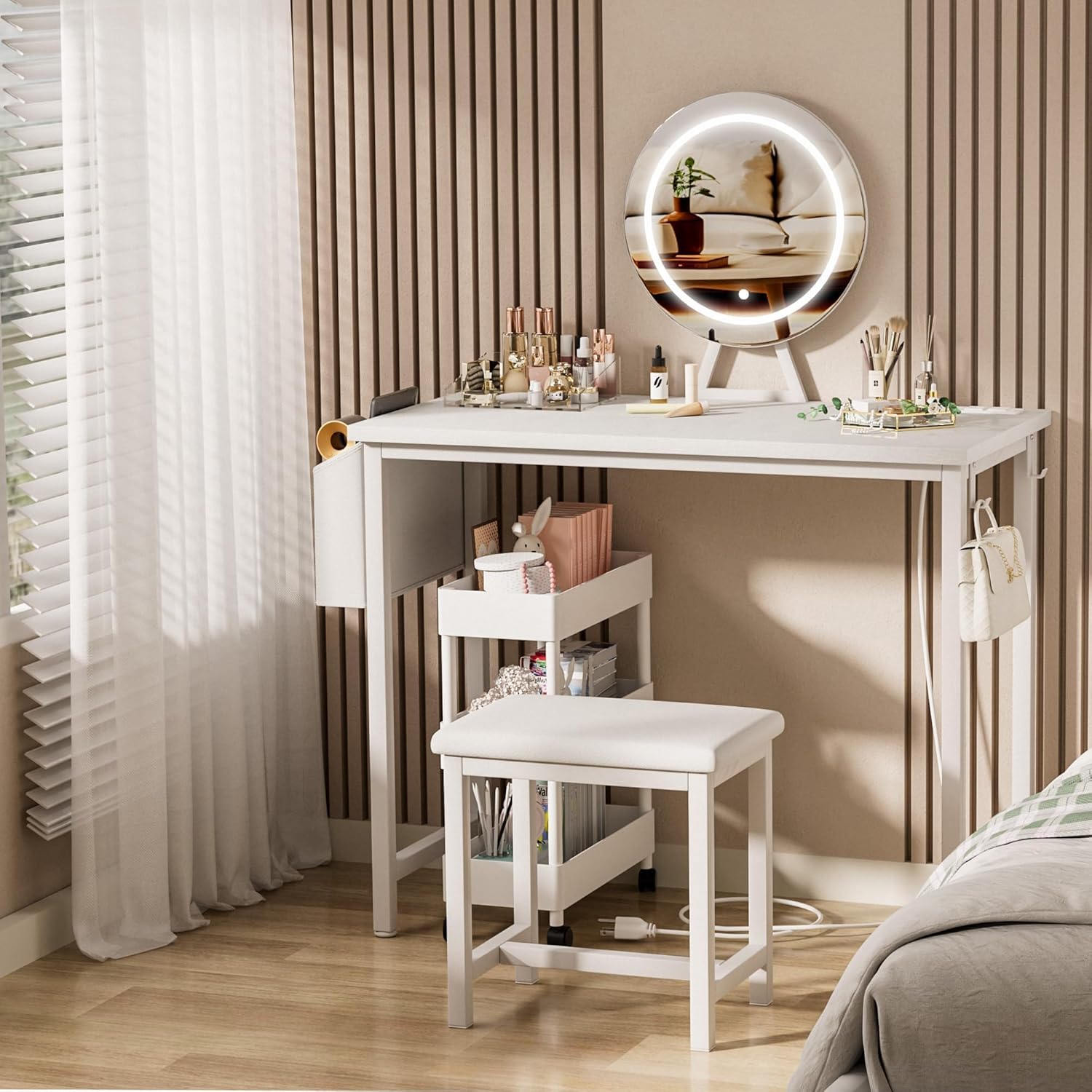 ชุดโต๊ะเครื่องแป้งแต่งหน้าทันส - Desk Setup Small บทวิจารณ์และราคา