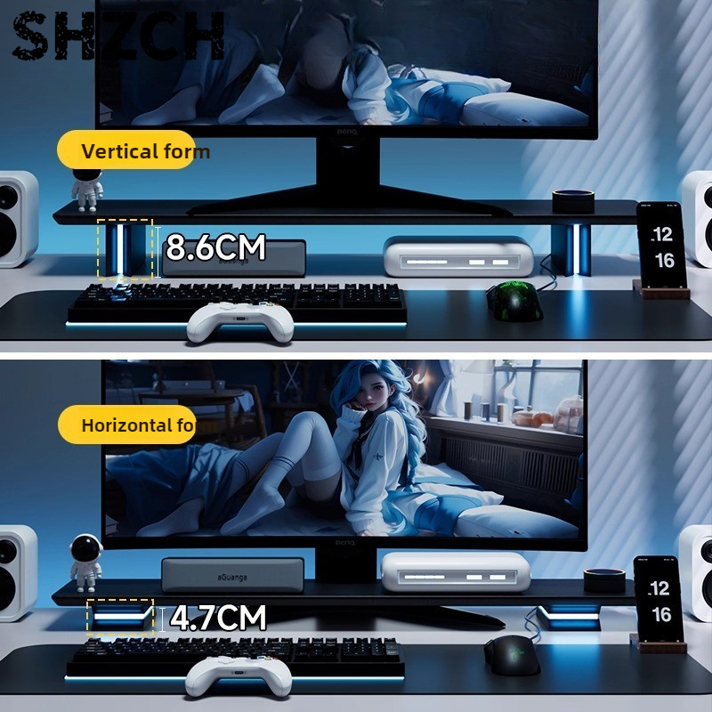 ขาตั้งจอ RGB แบบปรับระดับได้ ส - Desk Setup With Laptop And Monitor บทวิจารณ์และราคา