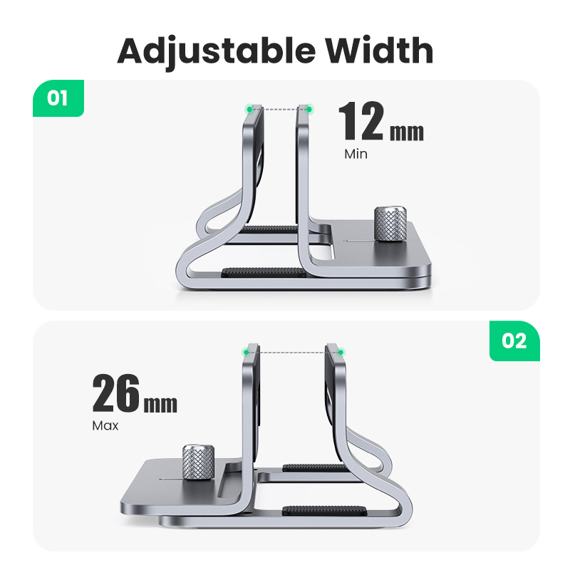 แท่นวางแล็ปท็อปแนวตั้งแบบพับได - Vertical Laptop Stand บทวิจารณ์และราคา