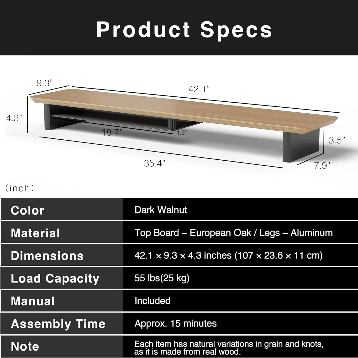 ชุดโต๊ะทำงานสองชั้นตามหลักสรีร - Setup Desk Monitor บทวิจารณ์และราคา