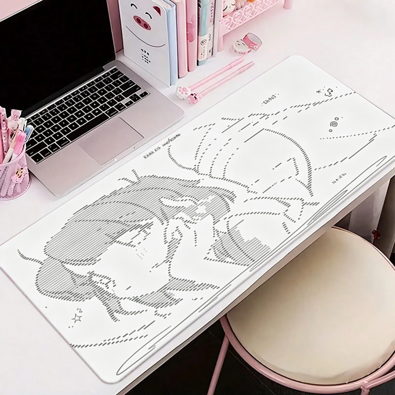แผ่นรองเมาส์หนังลายการ์ตูนอนิเ - Desk Setup Cozy บทวิจารณ์และราคา